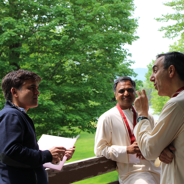 Thoughtful questioning and discussion at a Vedanta Retreat in serene Catskills, New York